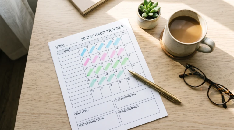 30 Days habit tracker